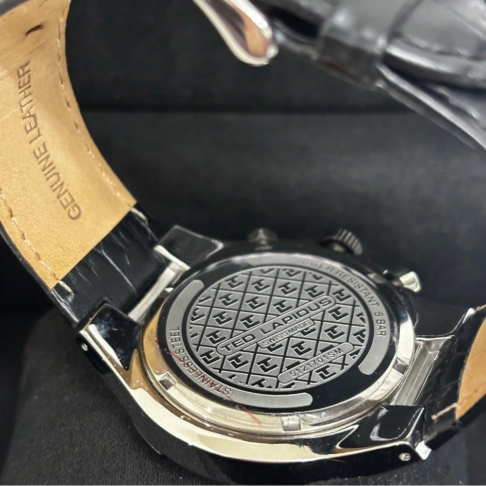Ted Lapidus Swiss Made Chronograph Men’s Watch w/ Box